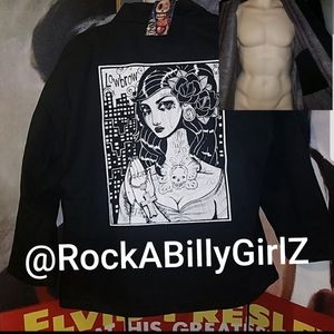 Lowbrow Tattoo Art Mi Vida Loca Blanket Lined Black Thick Canvas Ruca Jacket